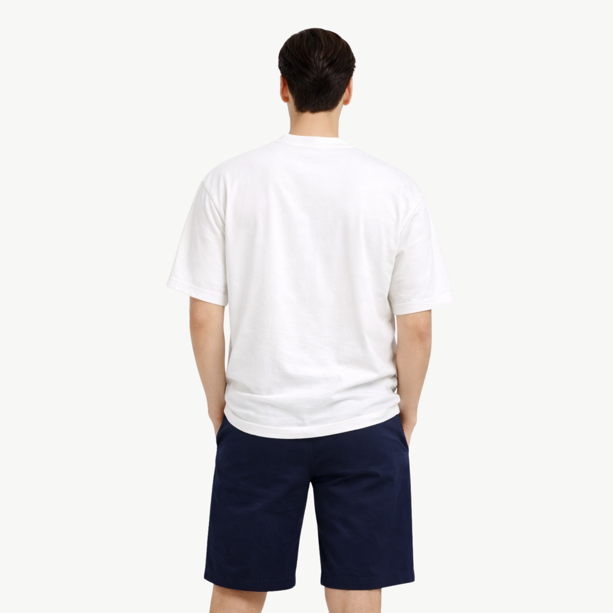 CAMISETA BLANCA SEMI OVERSIZE 220 G